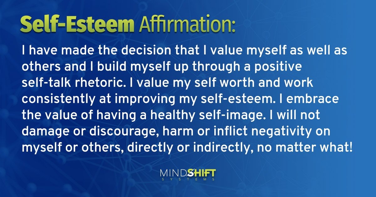 Self Talk Matrix – Self Esteem